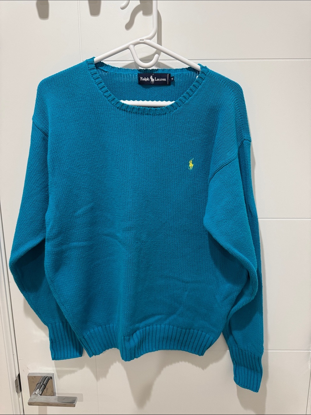 Ralph Lauren vintage women’s Turquoise Crewneck Sweater